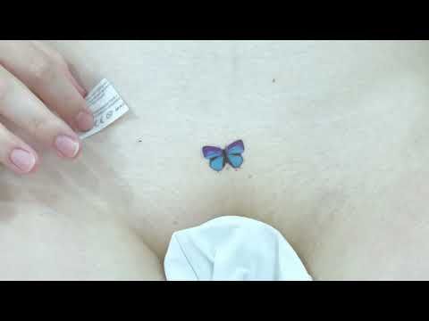 Temporary Tattoo Trends: Blue Butterfly Designs