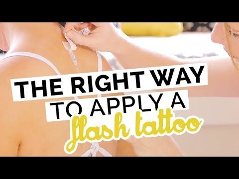 How to Apply a Flash Tattoo Body Art (5-min Tutorial)