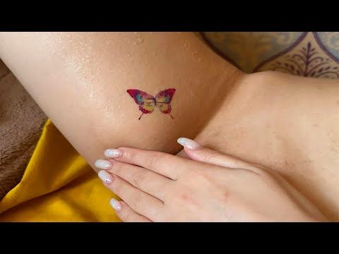 The Easiest Guide to Getting a Temporary Tattoo of a Multi-Coloured Butterfly!