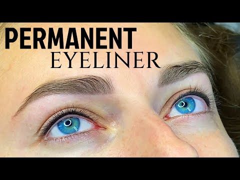 Eyeliner/Lashline Tattoo Permanent Makeup Tutorial. Full Procedure