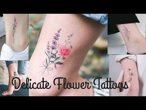Delicate Flower Tattoos / Tiny Flower Tattoo