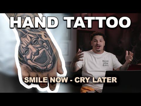 VERY PAINFUL HAND TATTOO !! *tapped out?!*