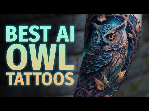 Majestic Owl Tattoos Created by AI