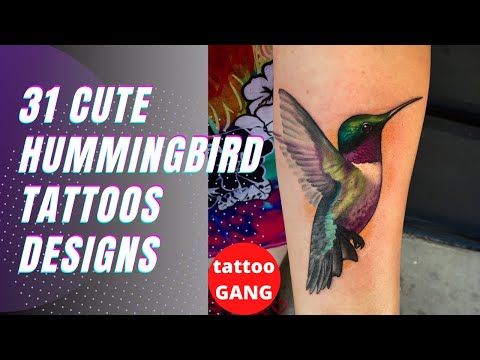 31 Cute Hummingbird Tattoos Designs