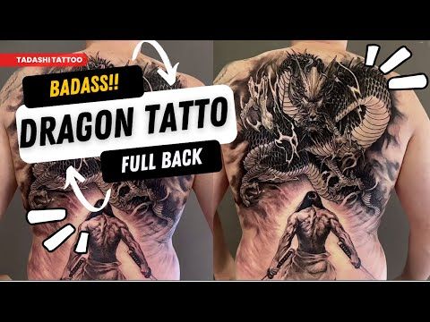 Dragon Tattoo Full Back - Stunning Tattoo Design Ideas For Man 2023 - Done by Mr.Trung Tadashi