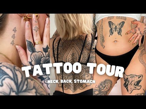 TATTOO TOUR-  Neck, back, stomach tattoos