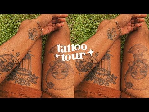 2022 TATTOO TOUR | Meaningful tattoo ideas | Rose, Moon, Portrait & Birdcage Vintage tattoos