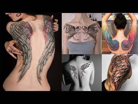 Neo Traditional REALISTIC Wings Tattoo ideas for men and women