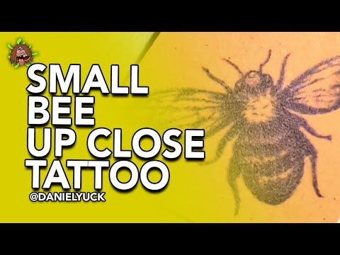 Small Bee Up Close Tattoo