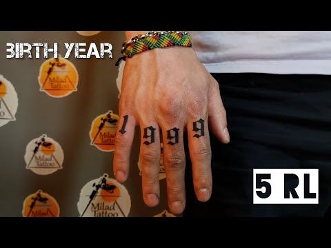 Birth Year Tattoo | Finger Tattoos idea