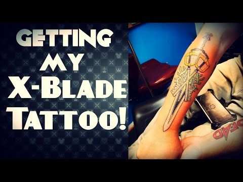 Kingdom Hearts X-Blade Tattoo!