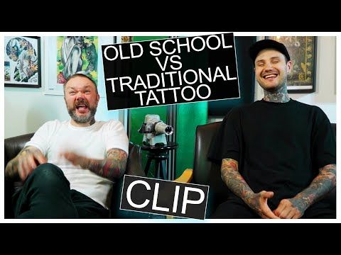 Old School vs Traditional Tattoo Style - clip