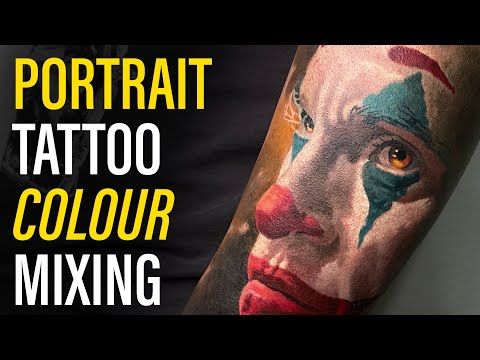 COLOUR TATTOOING TIPS / Joaquin Phoenix Portrait in Joker