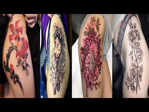 70+ Unique  Thigh Tattoos for Female 2021 / Thigh tattoo ideas / tattoobosstv