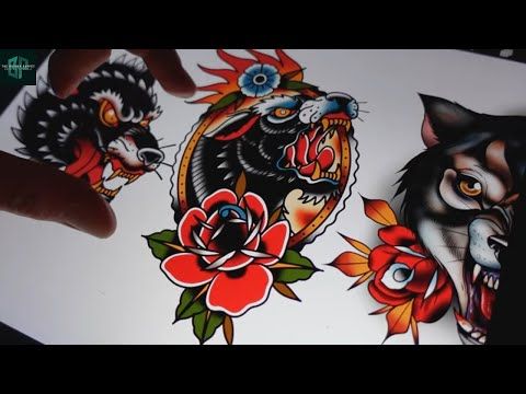 Draw 3 Easy Wolf Tattoos | How to Draw out a Tattoo Design