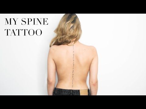 I GOT A SPINE TATTOO! PAIN, MEANING, HEALING, DESIGN