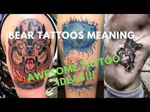 Meaning behind bear tattoos and bear tattoo ideas