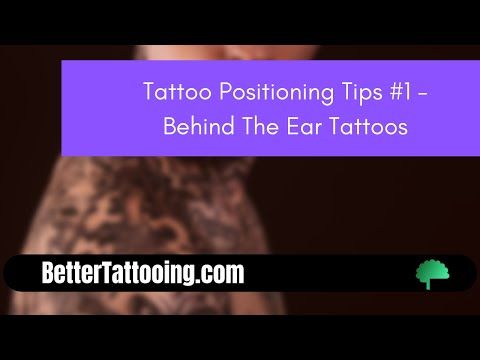 Positioning Help For Tattooing #1 - How To Position Yourself For A Behind The Ear Tattoo.