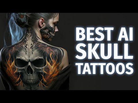 Amazing Skull Tattoos made by AI