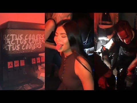 Kylie Jenner and Travis Scott Get Tattoos at Rapper's Extravagant Birthday Party