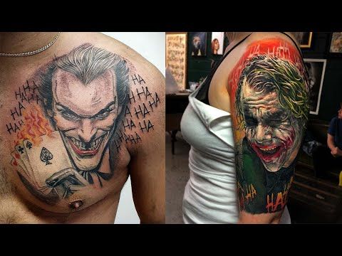 🃏 Neo Traditional REALISTIC Joker Tattoo tattoo Design and Ideas