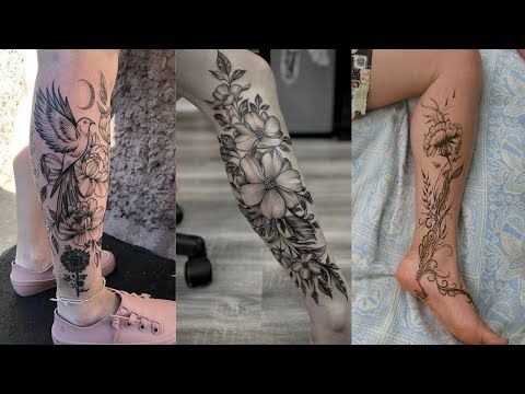 Top 30+ leg tattoo designs for girls #cool tattoos designs #trendy tattoos designs #tattoos