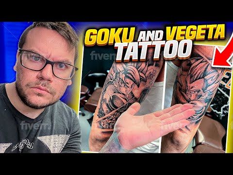 TATTOOING Goku and Vegeta from Dragon Ball Z | Jake Steele