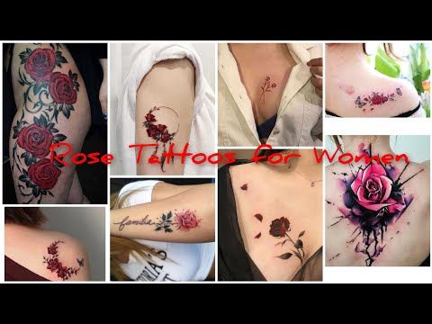 50 Best Rose Tattoo 2021// Rose tattoo for girls // Red Rose tattoo for women