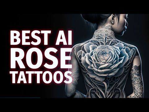 Stunning AI Rose Tattoo Designs