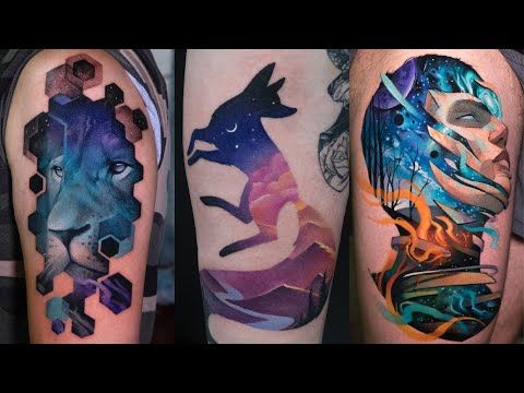 35 Double Exposure Tattoo Ideas for Men and Women | Color Double Exposure Tattoos | Uncommon Tattoos