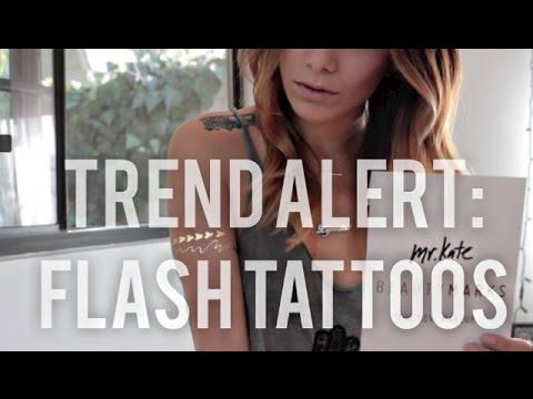 How To Apply Flash Tattoos