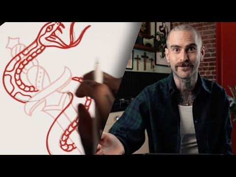 How to draw a TRADITIONAL SNAKE - with Austin Maples