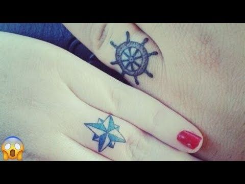 40 Coolest Wedding Ring Tattoo Designs For Couples