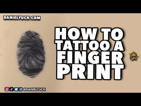 How To Tattoo Fingerprints - The Easy Way!