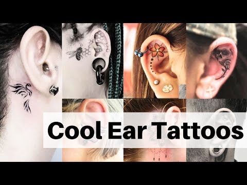 Best behind ear tattoos | Back ear tattoo designs | Behind ear tattoo ideas | Lets style buddy