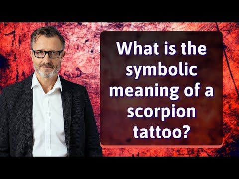 What is the symbolic meaning of a scorpion tattoo?