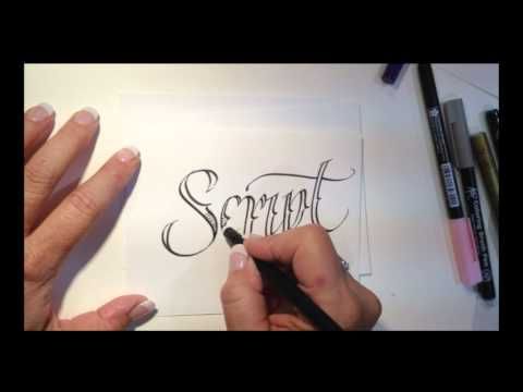 Tattoo Style Lettering with Lisa Engelbrecht