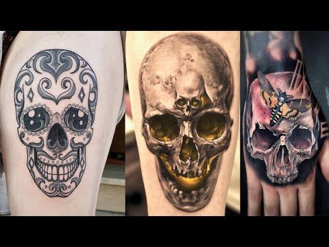 💀 Neo Traditional REALISTIC Skull Tattoo ideas for men and women