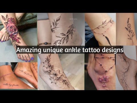 Amazing unique ankle tattoo design ideas for girls