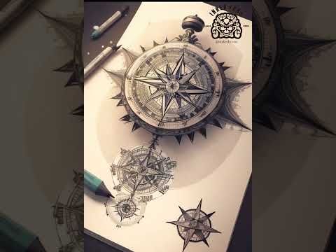 The Art of Compass Tattoos: 10 Unique and Meaningful Designs| Dream tattoos #Tattootrends #inkarts