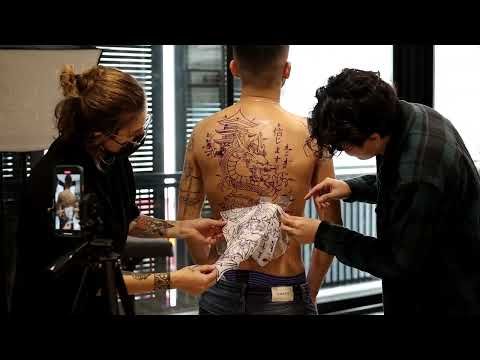 Full Back Dragon Tattoo | 4 Hours Japanese Time Lapse