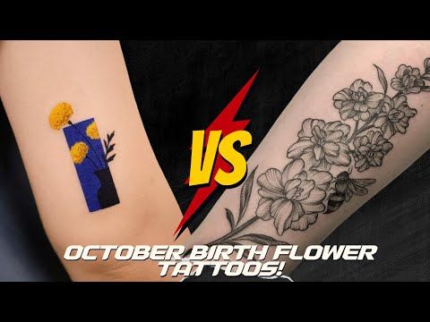 92+ October Birth Flower Tattoos You Need To See!