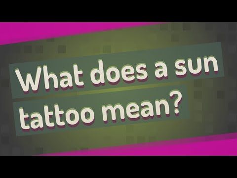 What does a sun tattoo mean?
