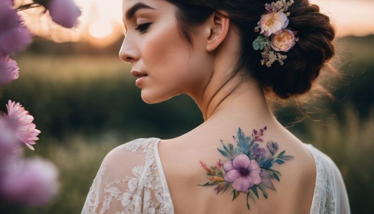 20 Beautiful Tattoos Back of Neck for Women